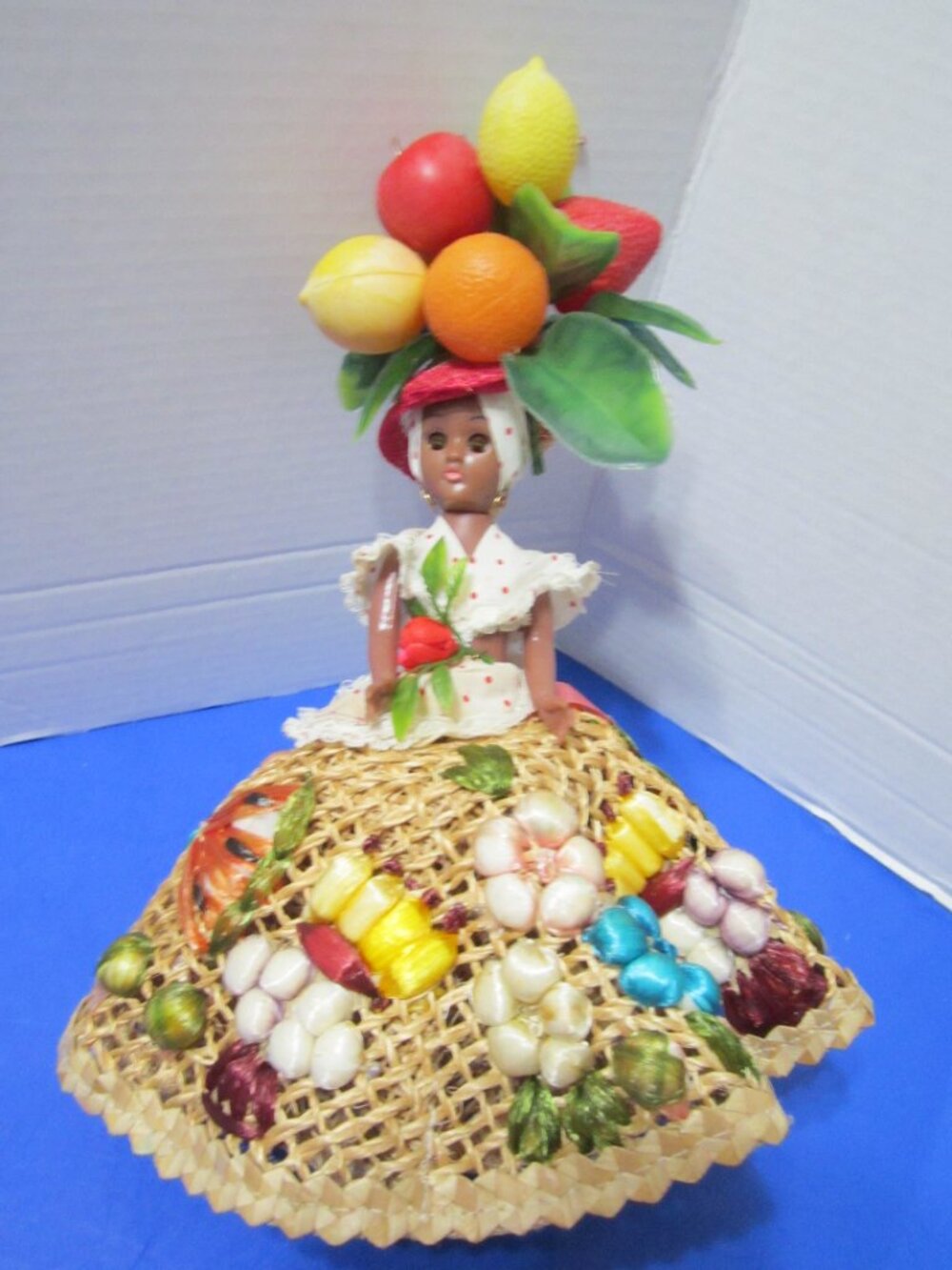 Bahama Mama Doll Carmen Miranda Style Black Americana Doll Bahamas Souvenir